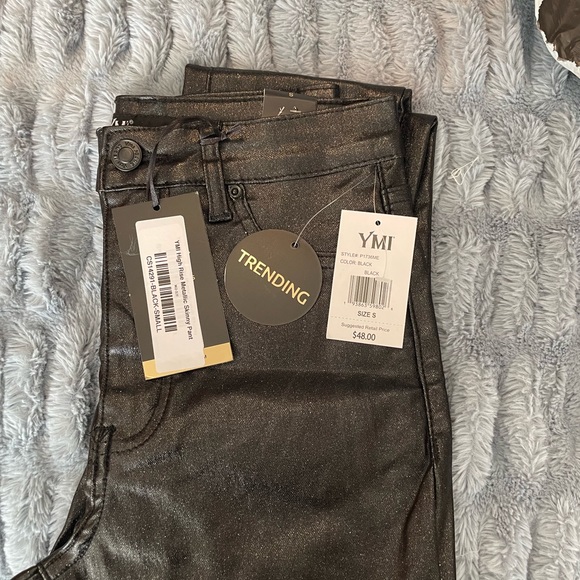 NWT YMI metallic skinny pant - Picture 3 of 3